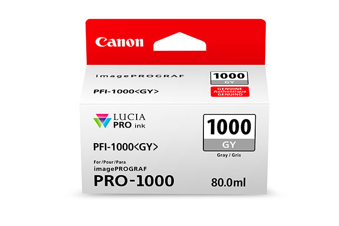 Картридж Canon PFI-1000 GY (серый) 80 мл