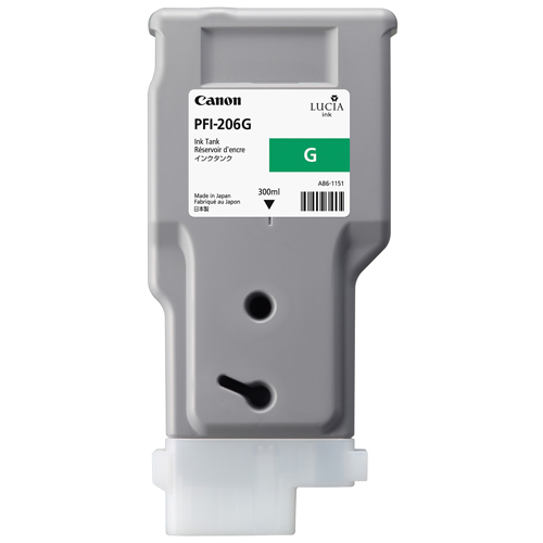 Картридж Canon PFI-206 G (зелёный) 300 мл