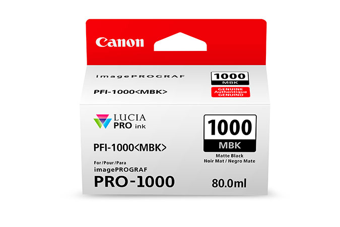 Картридж Canon PFI-1000 MBK (черный матовый) 80 мл