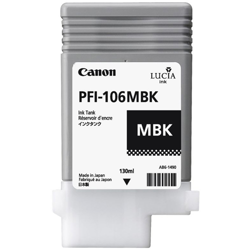 Картридж Canon PFI-106 MBK (чёрный матовый) 130 мл